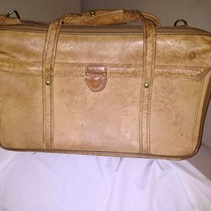 Hartmann soft side leather satchel/luggage